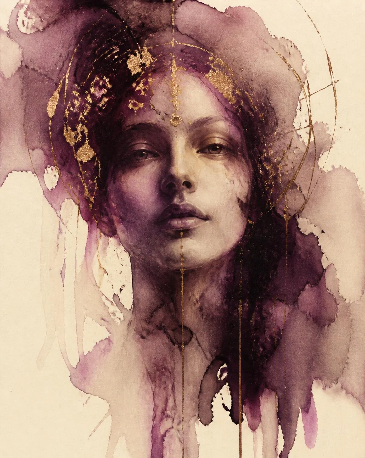 Discovery of Ink & Wash Spirit Art — Course II watercolour and Spirit Art teaching with Anne-Marie Bond